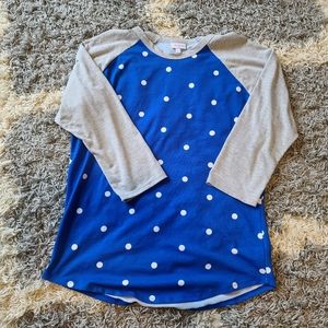 Large LulaRoe Randy Baseball Tee